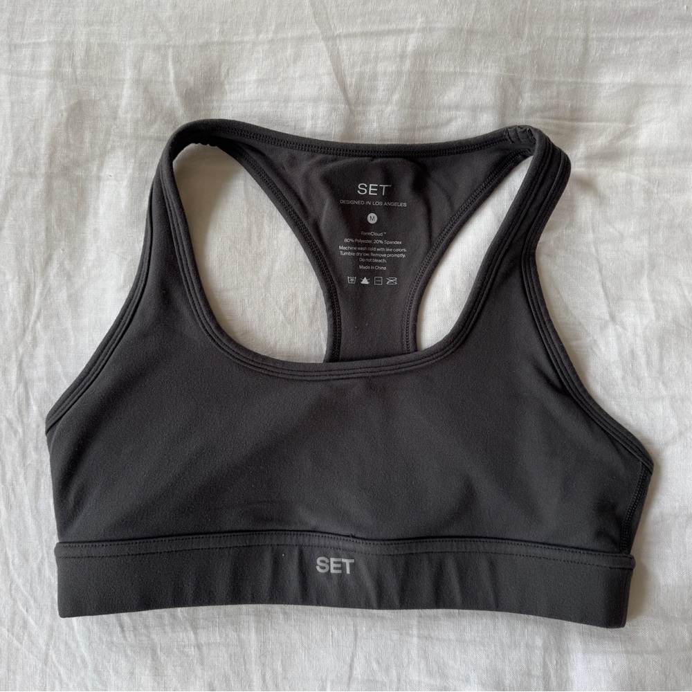SET Active Formcloud Racerback Bra — Graphite - Picture 2 of 4